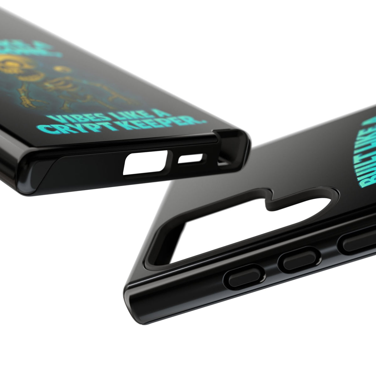 Phone Case — "Built Like a Wishbone, Vibes Like a Crypt Keeper" Skeleton Tough Case