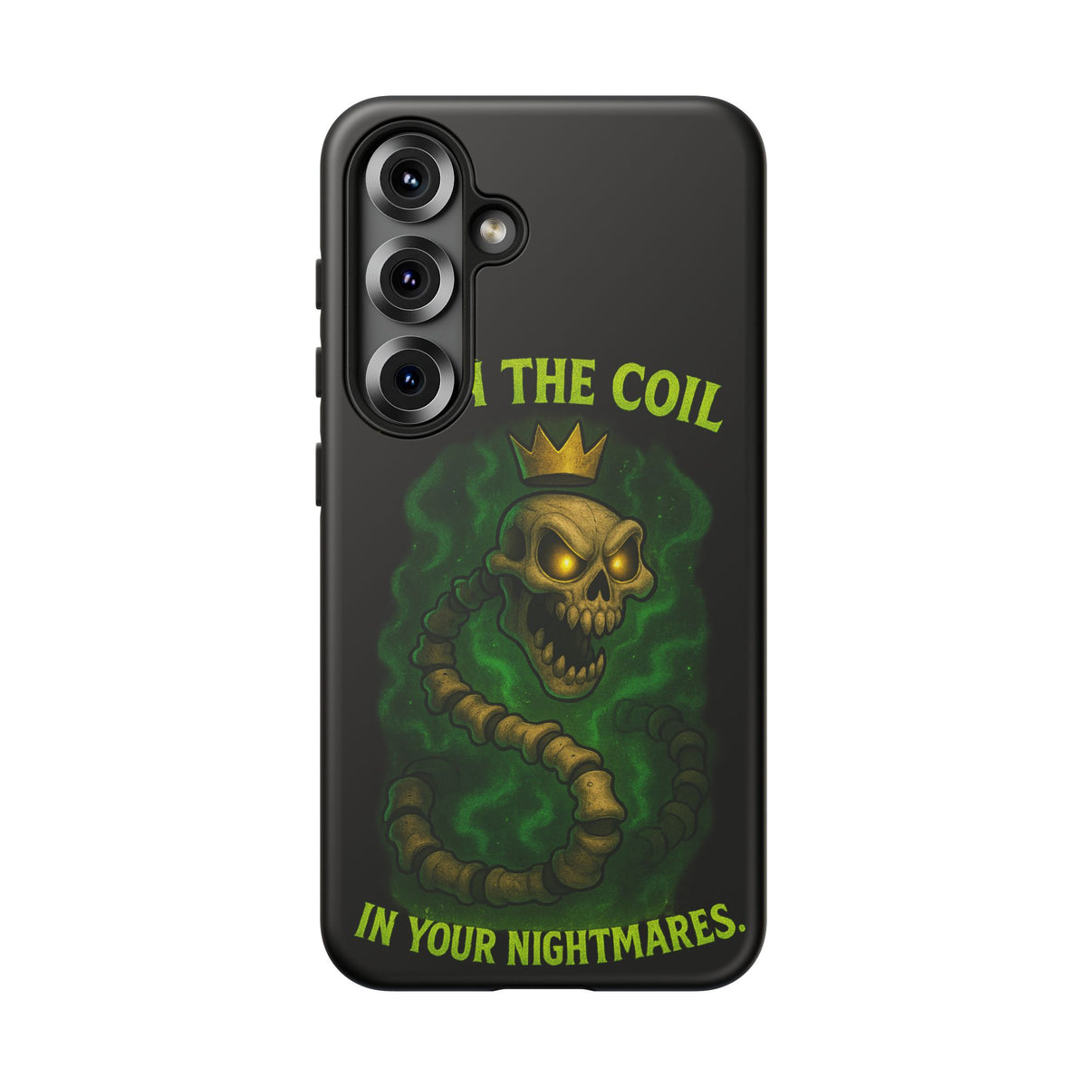 Tough Cases — “I Am The Coil In Your Nightmares” Skull Snake Shockproof Phone Case