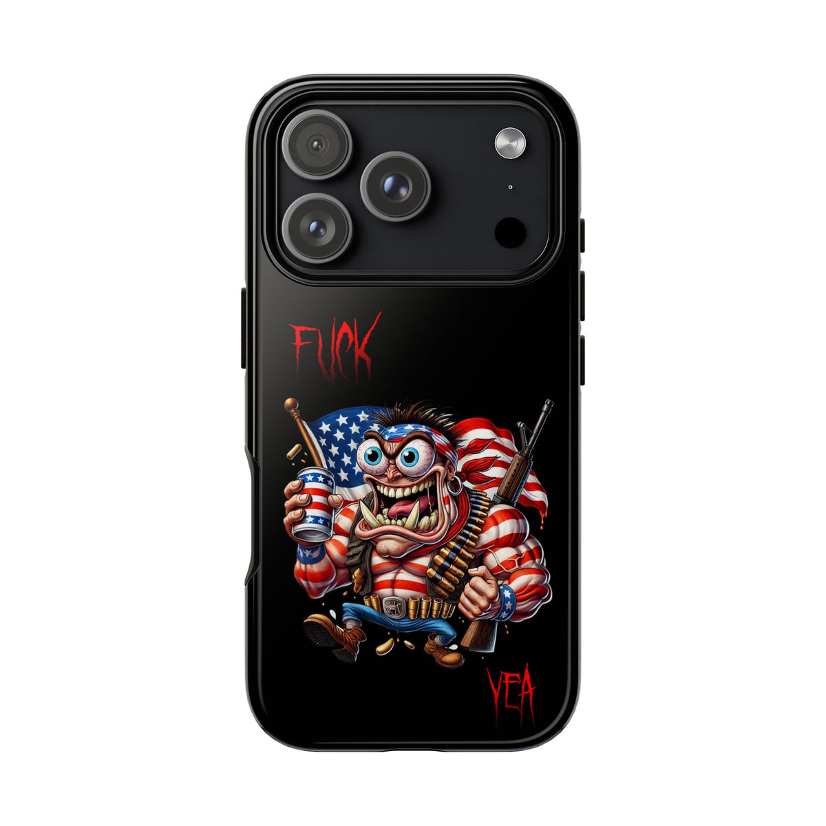 Patriotic Madman Phone Case — 'Funk Yea' USA Flag Tough Case