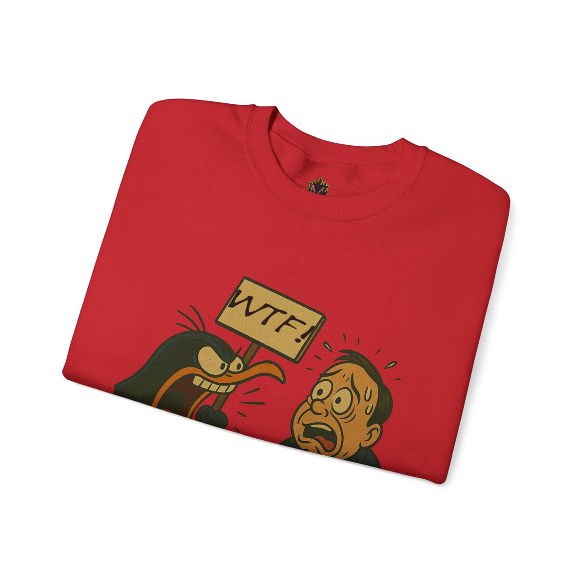 WTF Angry Penguin Crewneck Sweatshirt