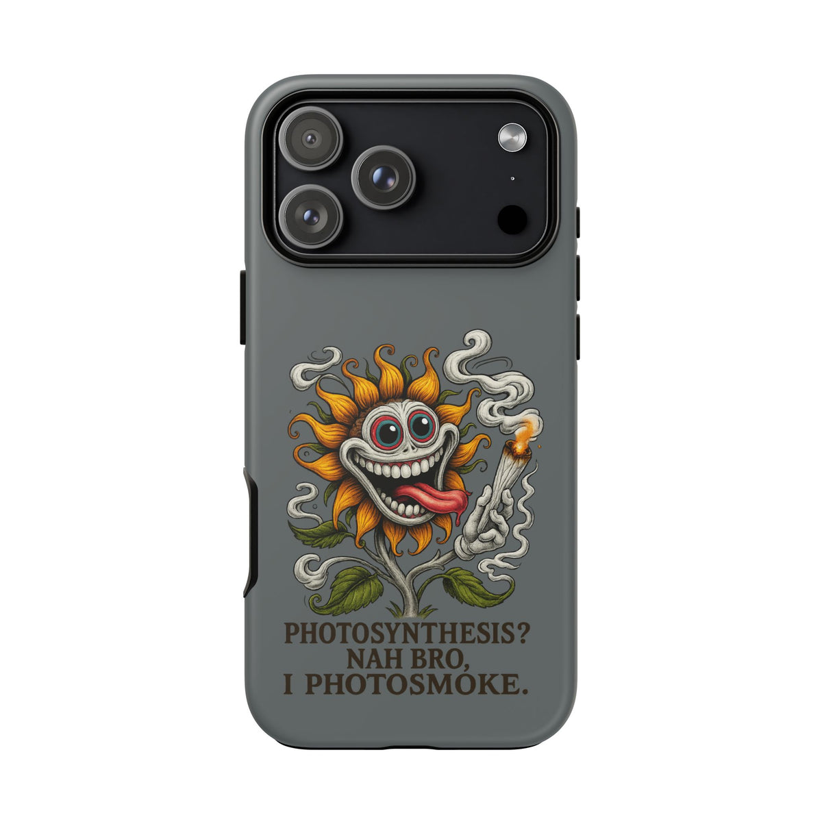 Photosmoke Sunflower Phone Case — Funny Stoner Botanical iPhone Cover