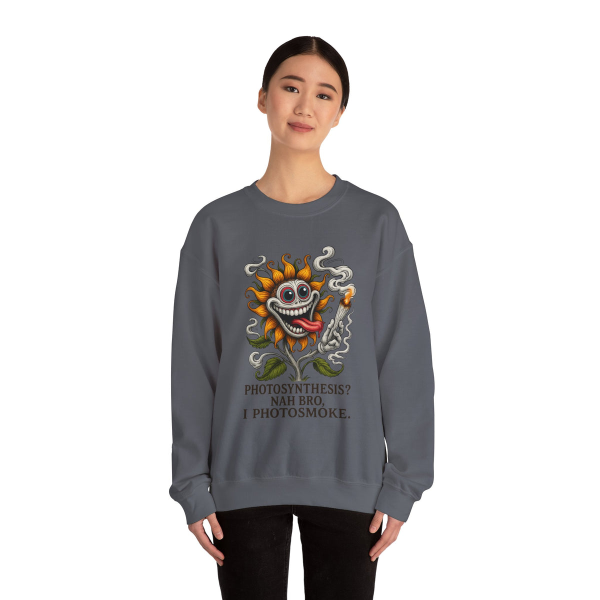 Photosmoke Sunflower Crewneck Sweatshirt