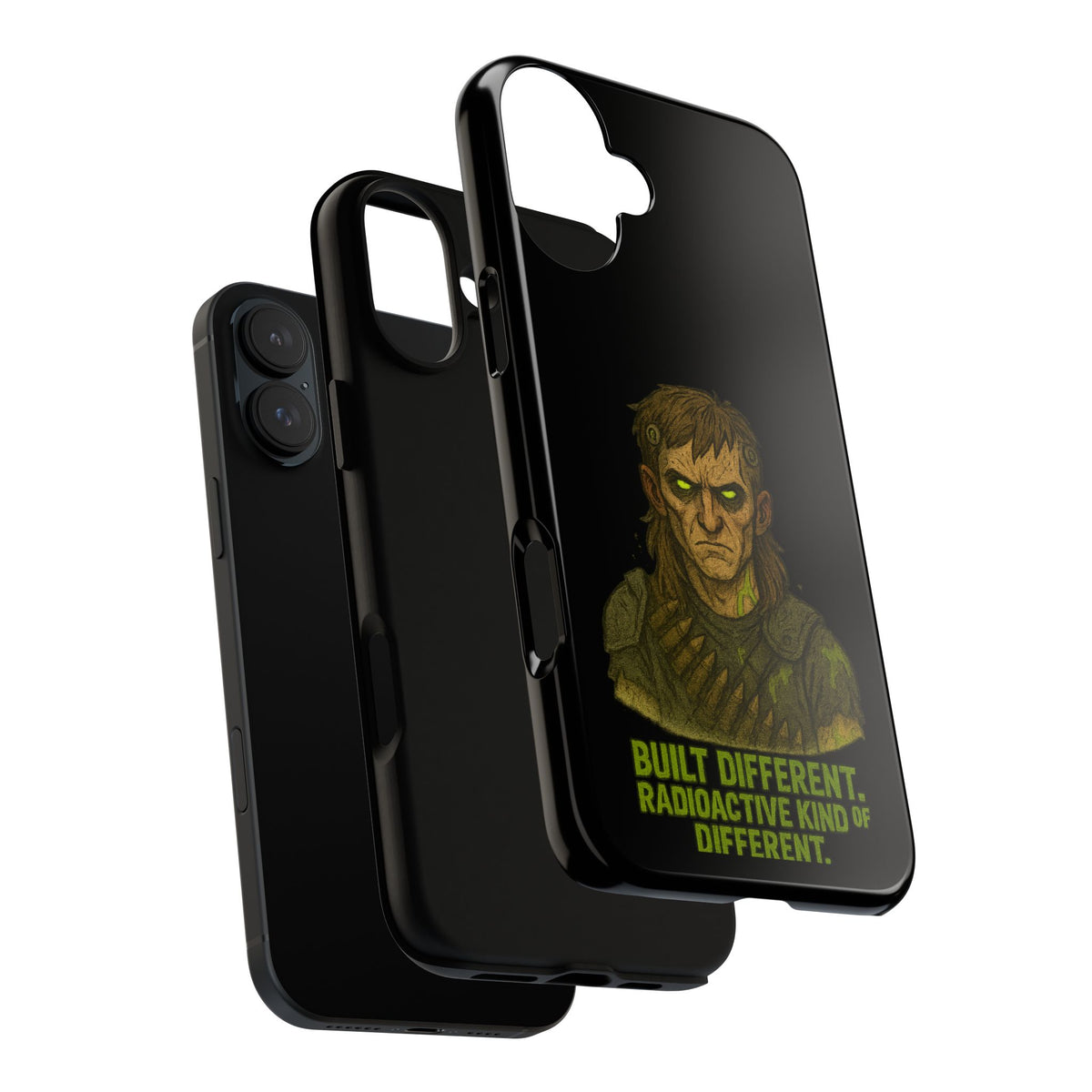 Phone Case — "Built Different, Radioactive Kind of Different" Mutant Design