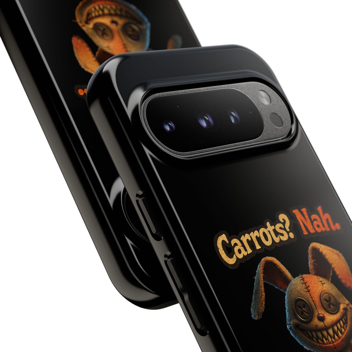 Phone Case — Creepy Bunny "Carrots? Nah. I crave screams." Halloween Horror Design