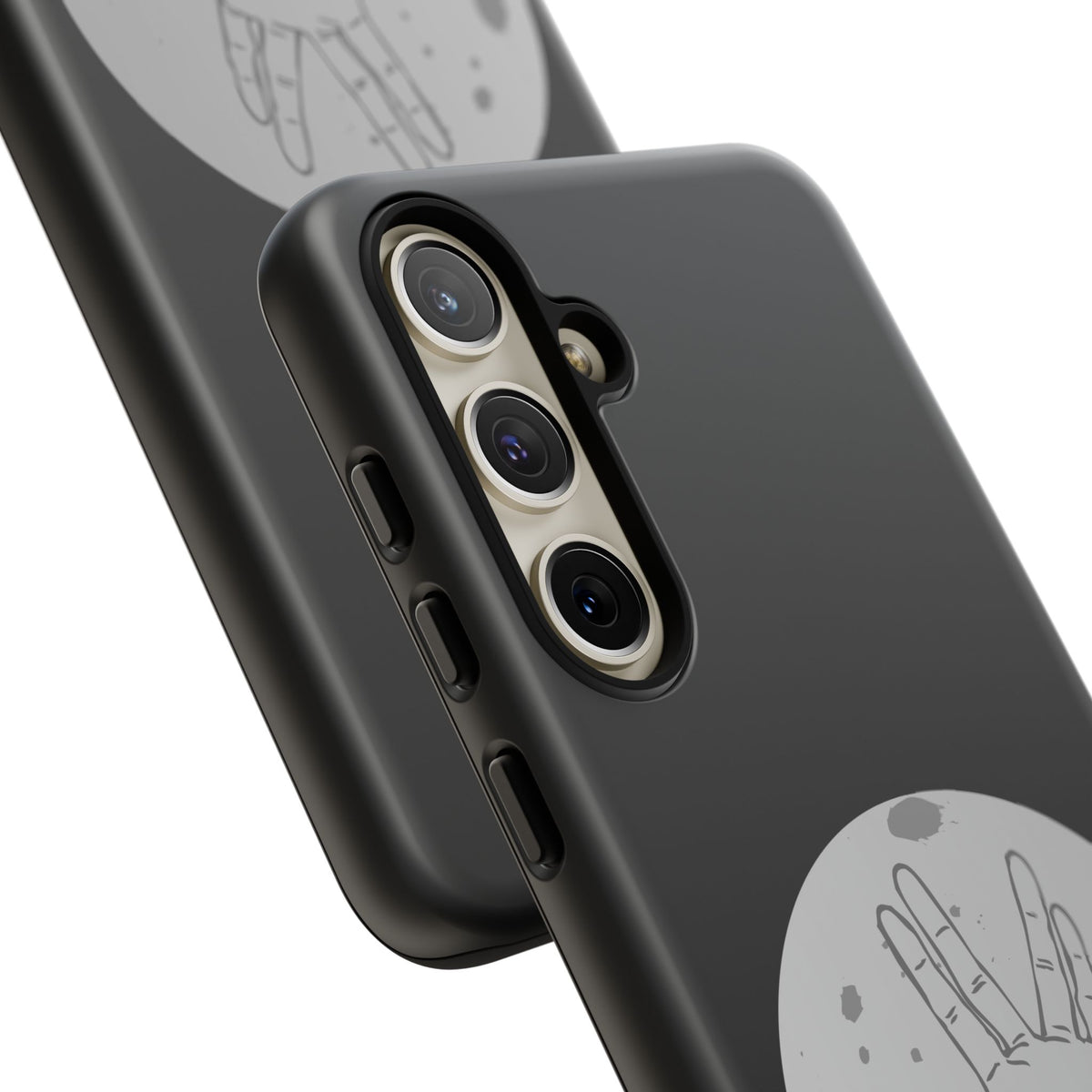Spock Live Long Phone Case — Vulcan Salute Moon Graphic