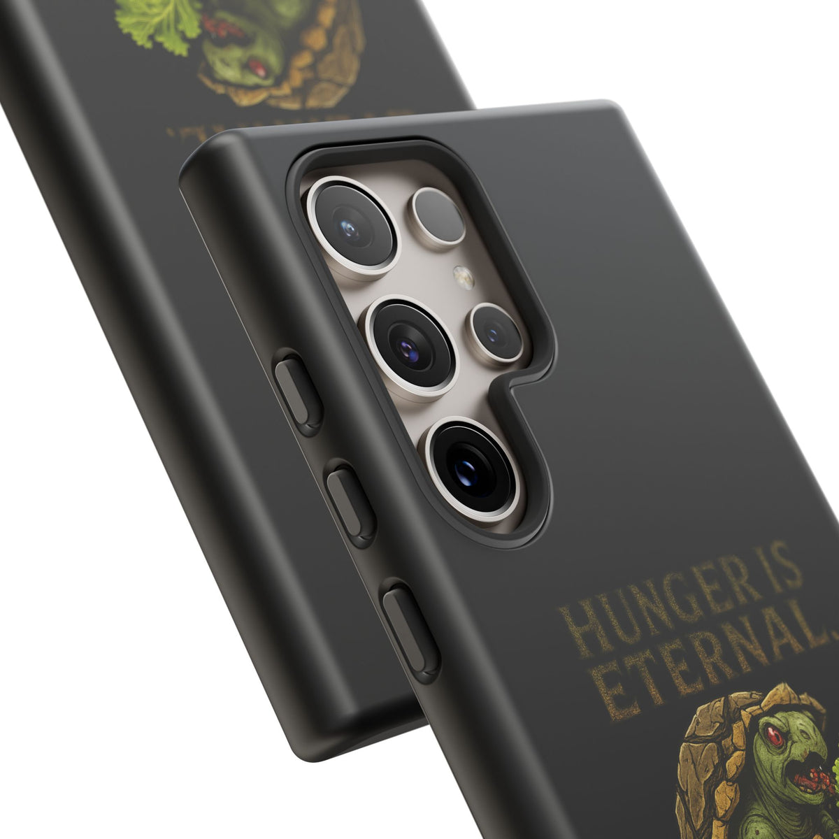 Phone Case — "Hunger Is Eternal, Your Fingers Are Optional" Turtle Monster Design
