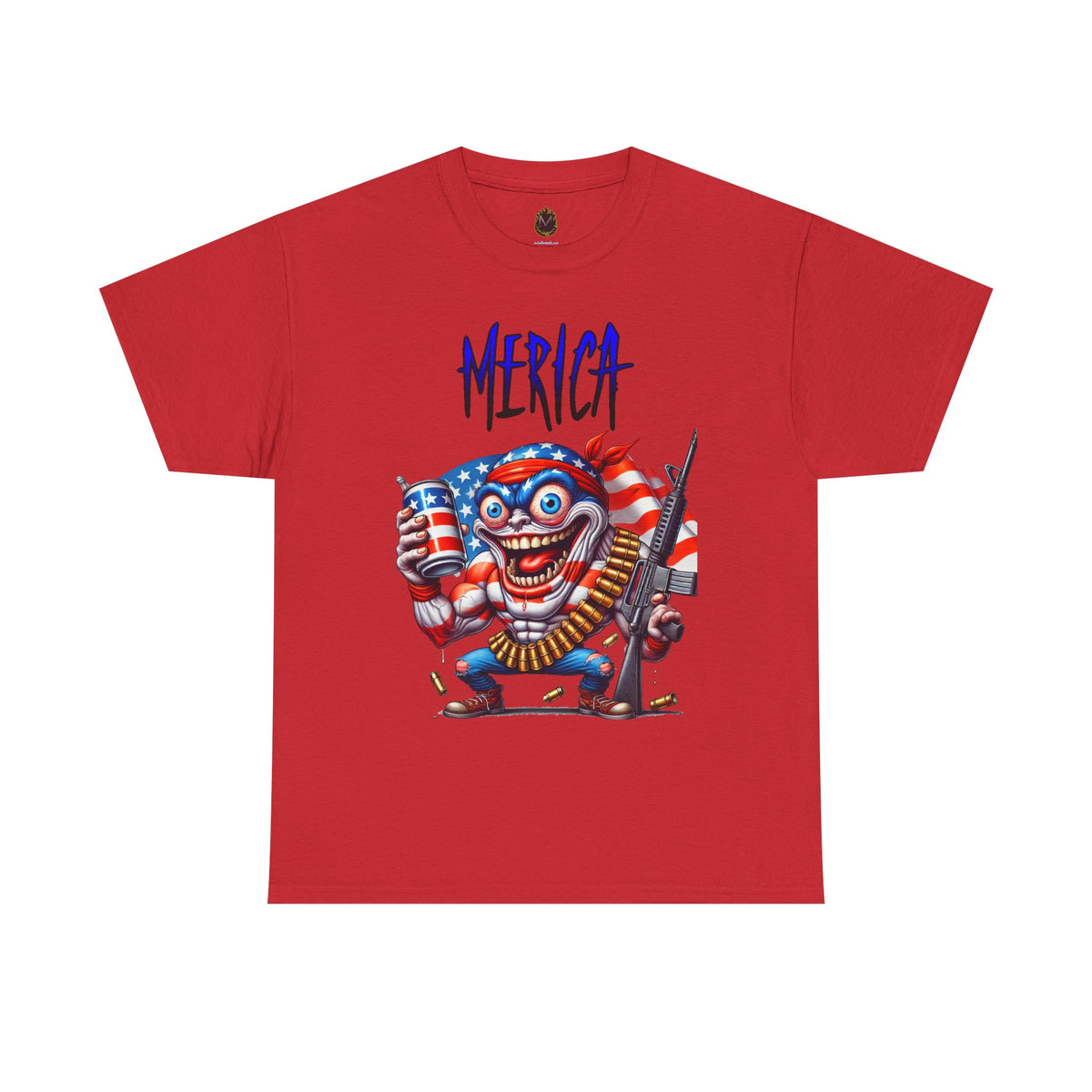 "MERICA" Over-the-Top Patriotic T-Shirt