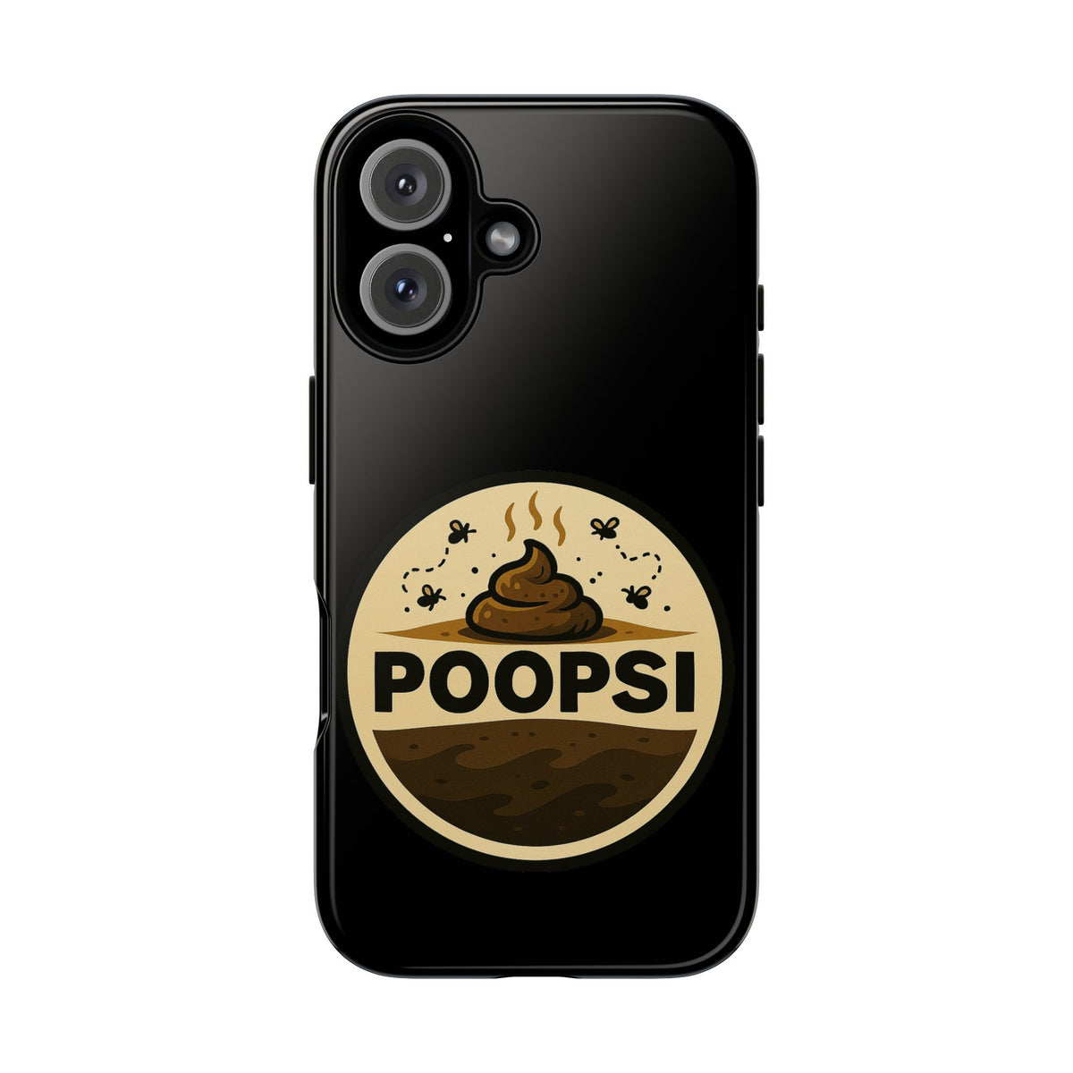 Phone Case — 'POOPSI' Funny Poop Logo Protective Cover