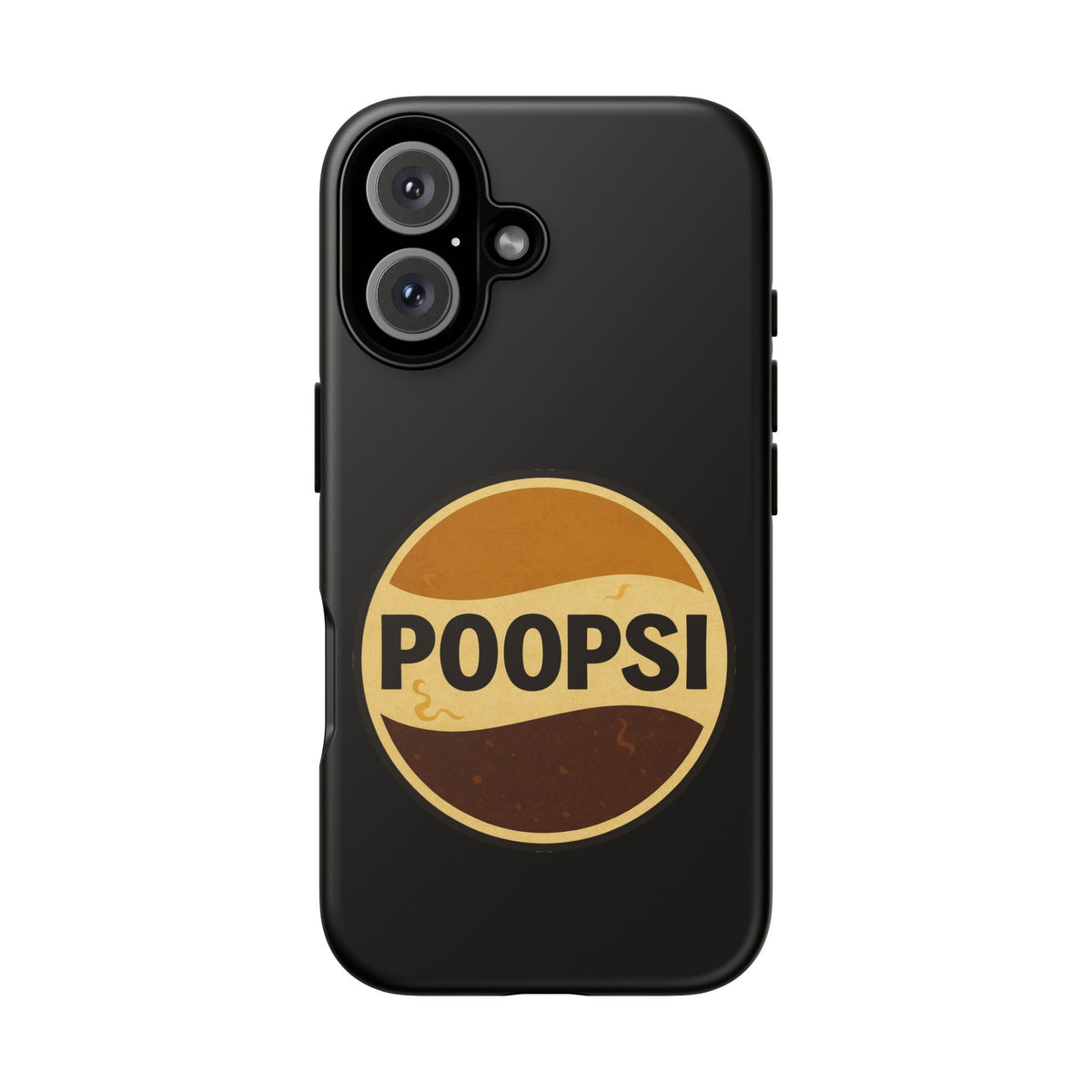Poopsi Retro Logo Phone Case — Funny Vintage Soda-Inspired iPhone Cover