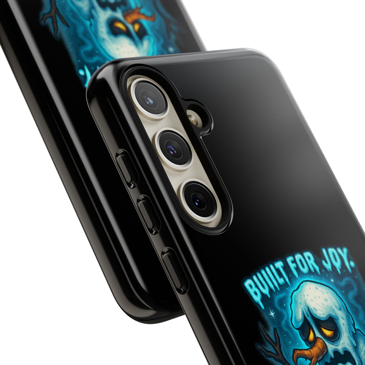 Phone Case — 'Built for Joy, Melting in Sorrow' Blue Melting Snowman Protective Case