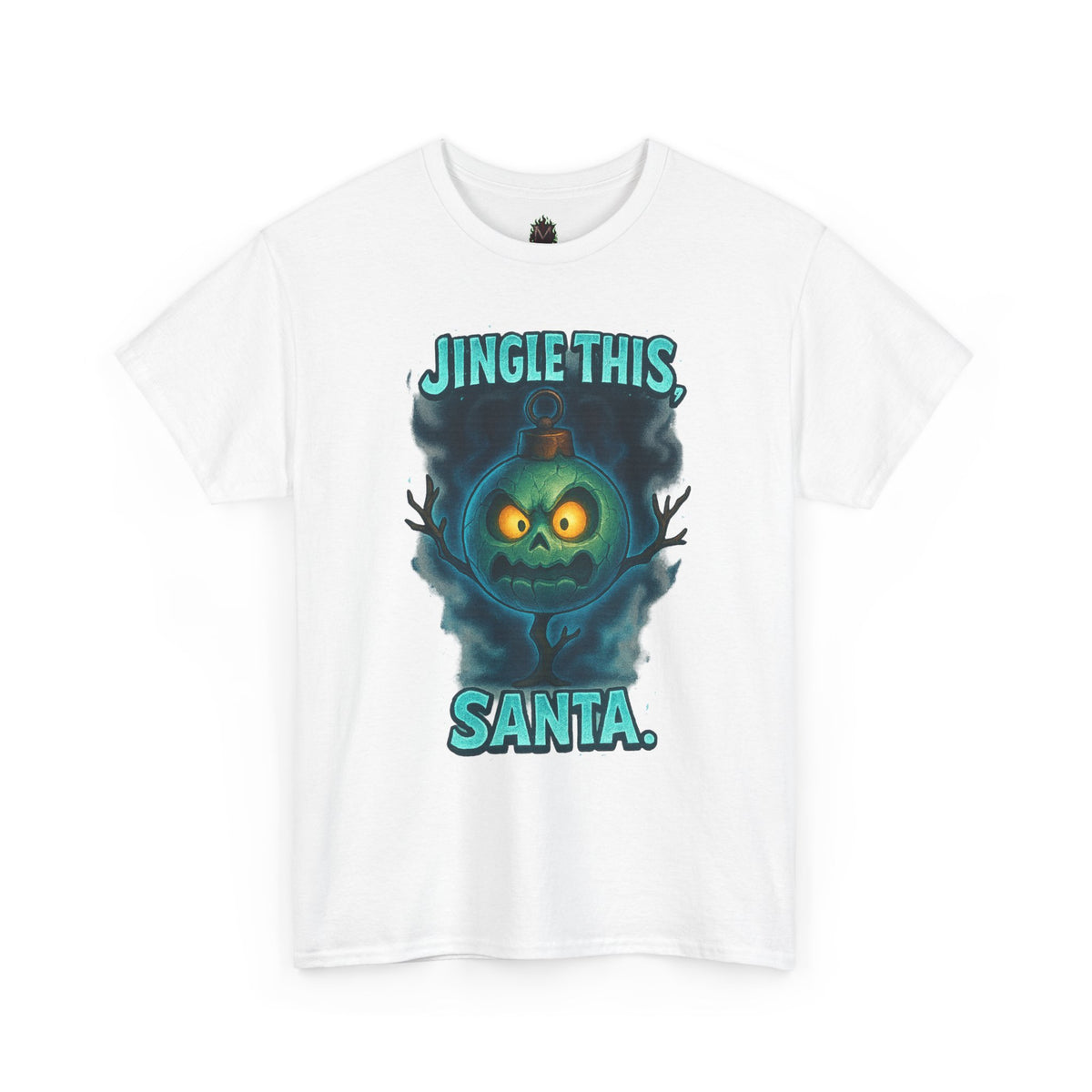 Jingle This Santa T-Shirt | Spooky Christmas Skull Design