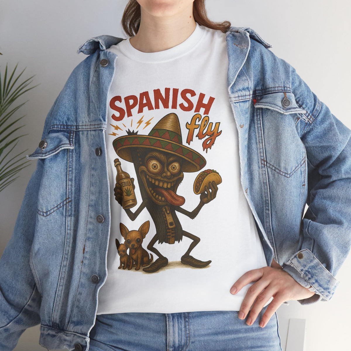 Spanish Fly – Tequila, Tacos & Trouble Tee