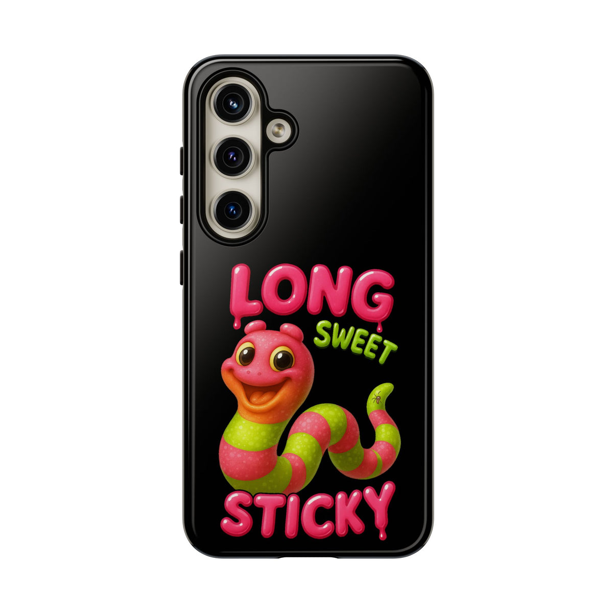 Phone Case — "Long Sweet Sticky" Cute Candy Snake Protective Case