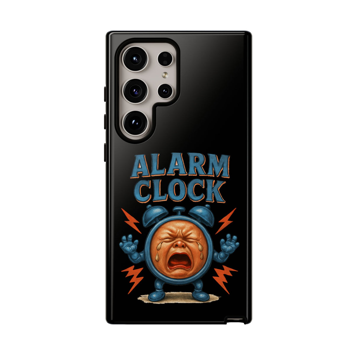 Phone Case — "Alarm Clock" Retro Screaming Clock Protective Cover
