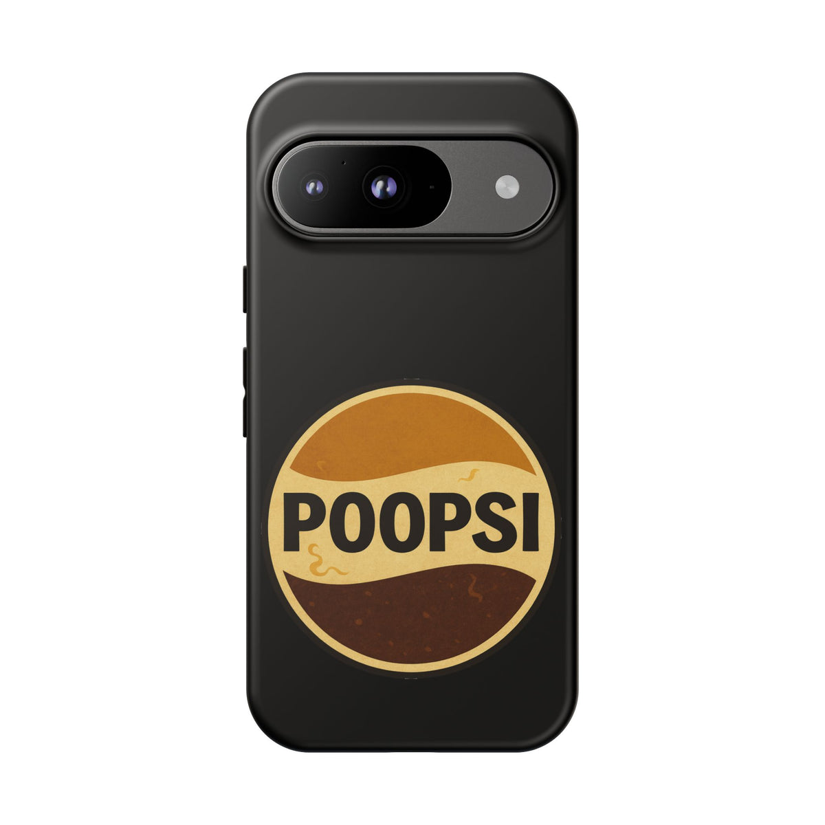 Poopsi Retro Logo Phone Case — Funny Vintage Soda-Inspired iPhone Cover