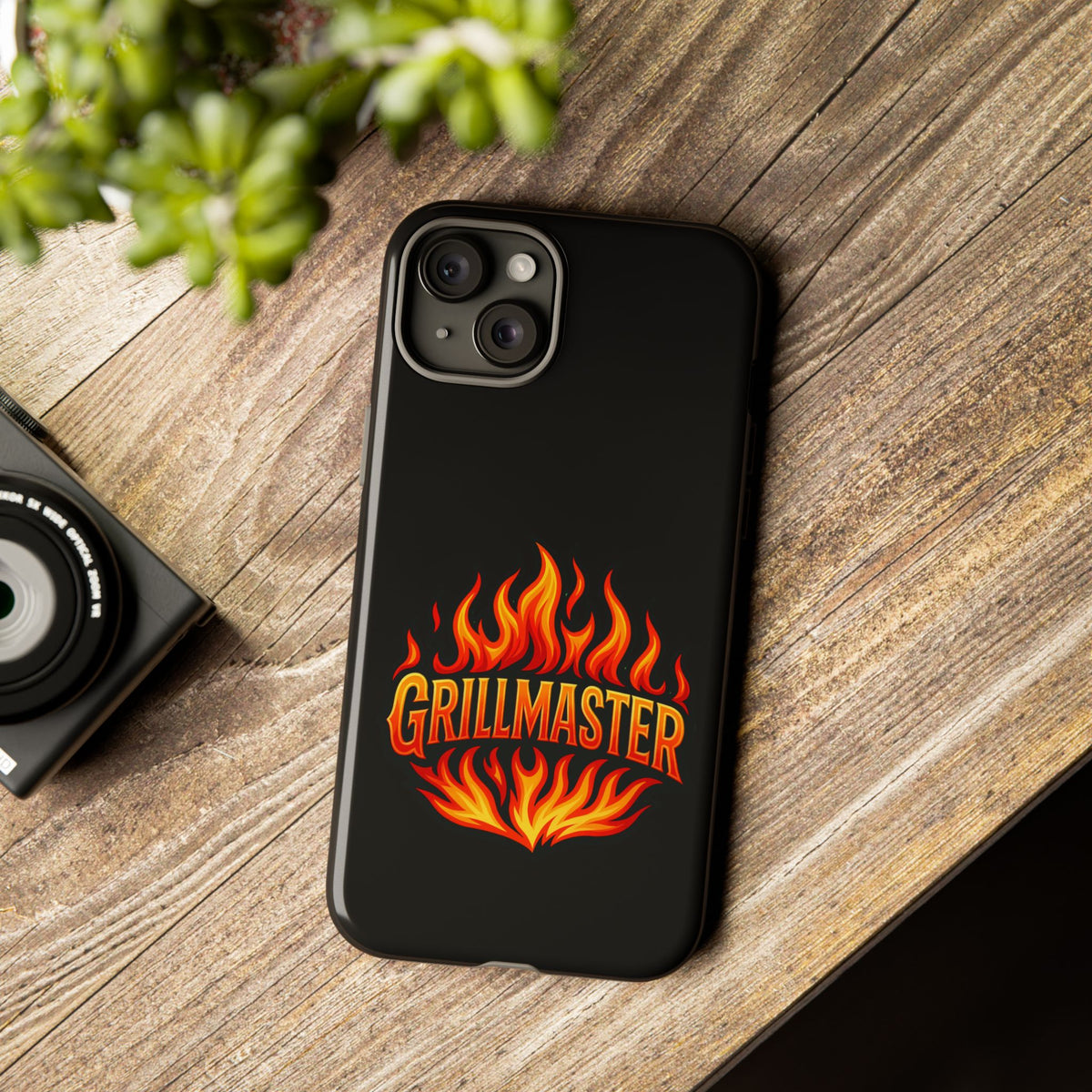 Grillmaster Phone Case — Flame Logo Protective iPhone Cover
