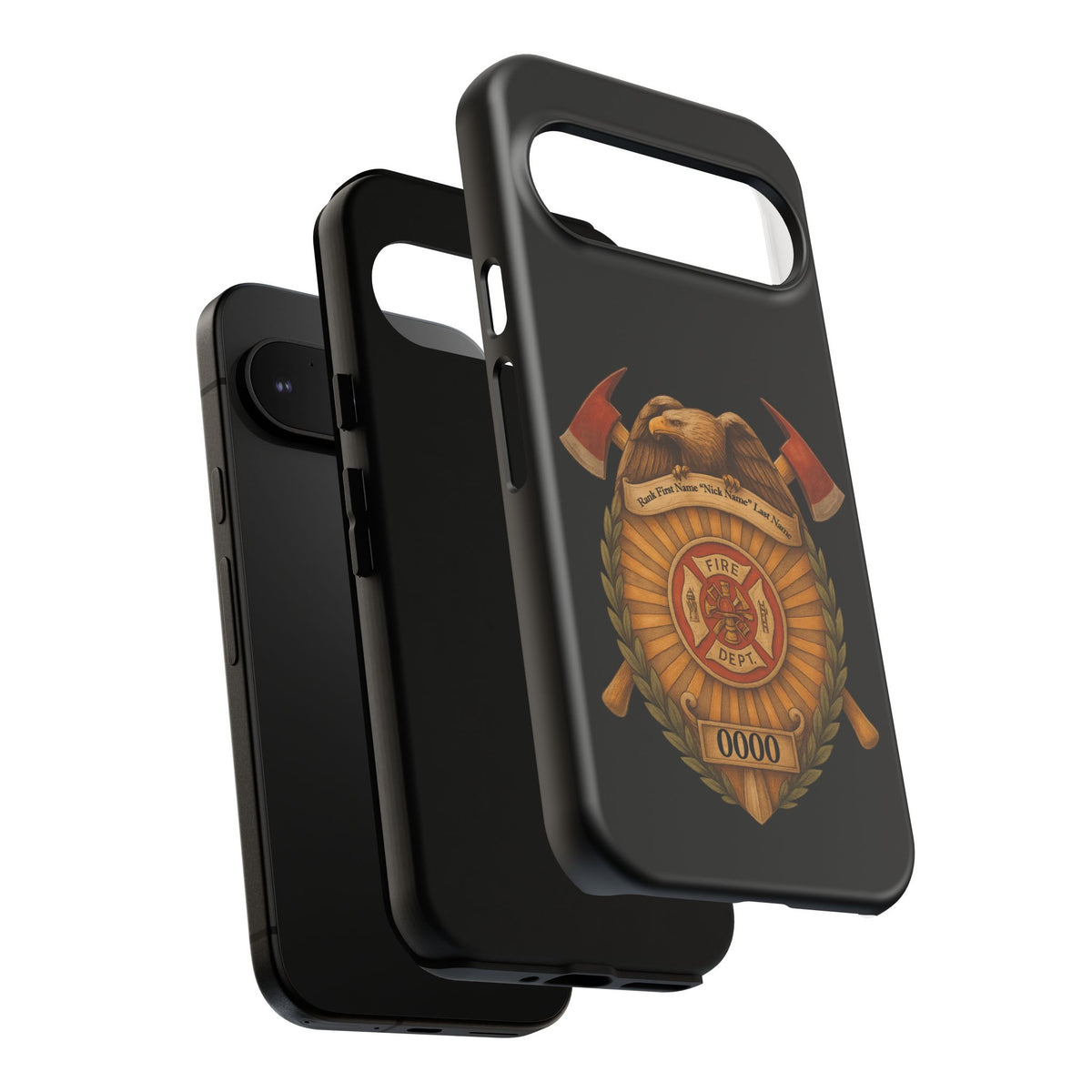 Firefighter Badge Phone Case — Tough Cases Customizable Emblem Design