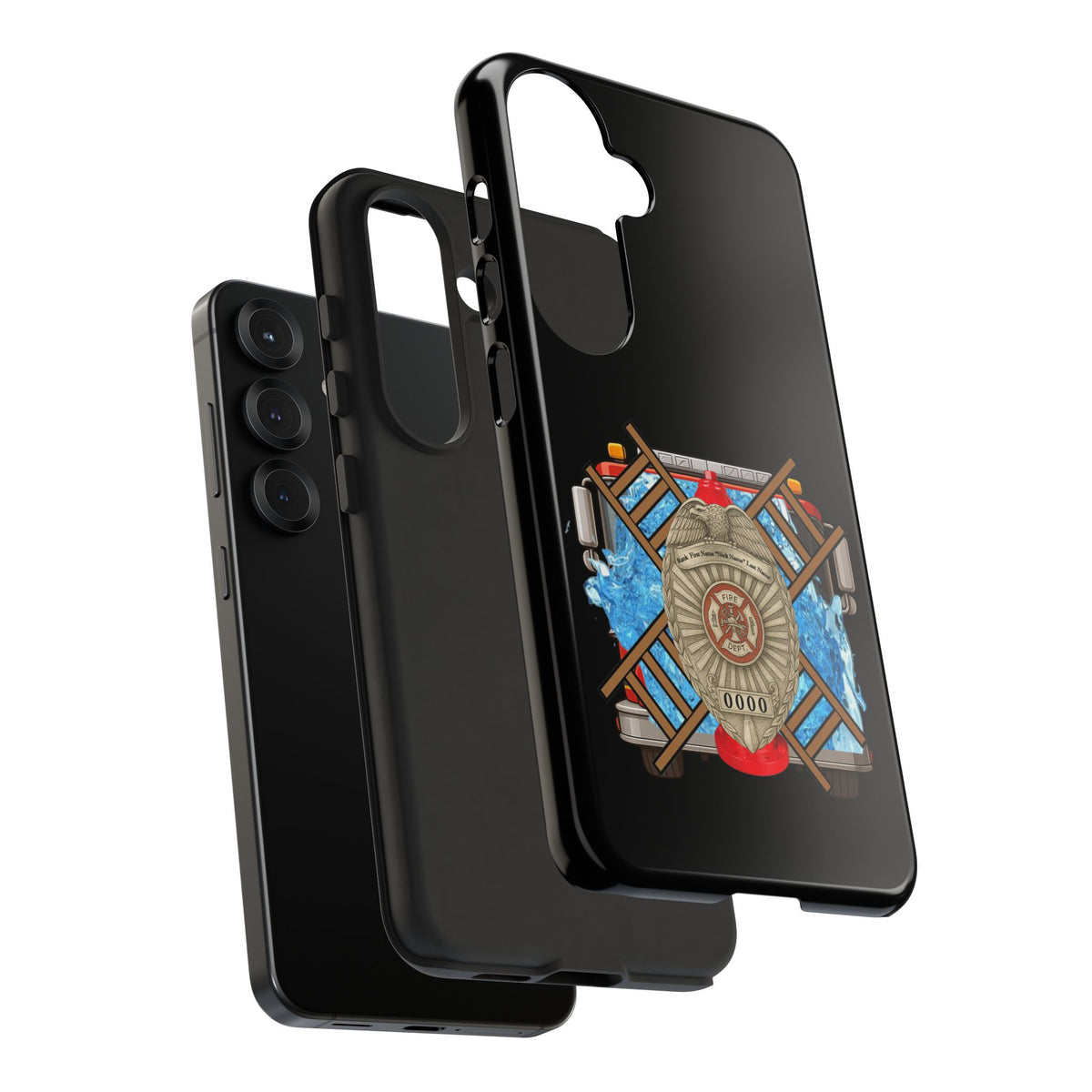 Firefighter Badge Phone Case – Maltese Cross Rescue Design