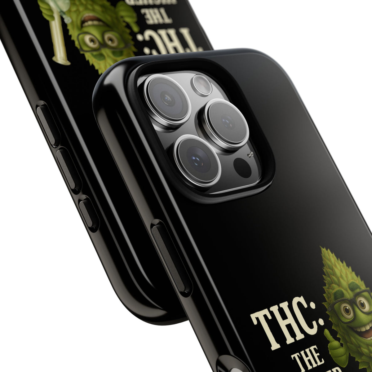 THC The Higher Curriculum Phone Case – Funny Cannabis Nug Cartoon iPhone Case