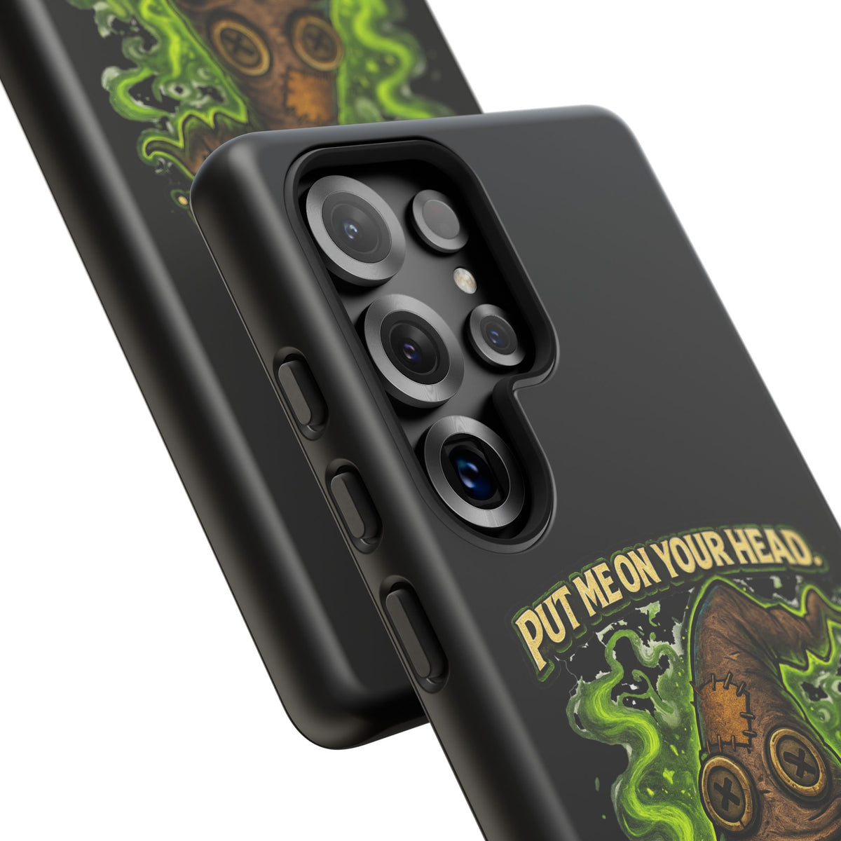 Phone Case — “Put Me On Your Head, I Double Dare You” Scary Witch Hat Design