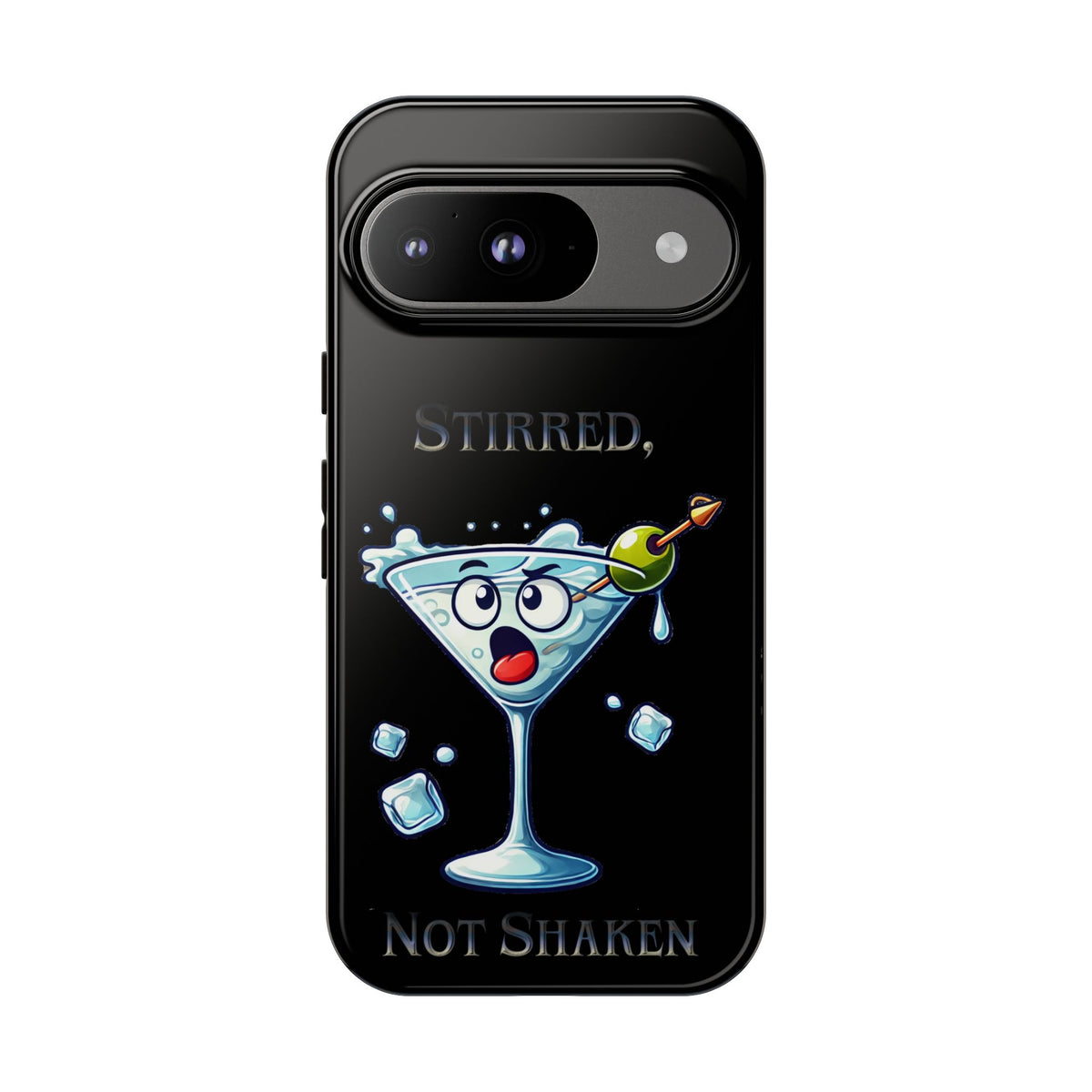 Stirred Not Shaken Phone Case — Funny Martini Cocktail Design