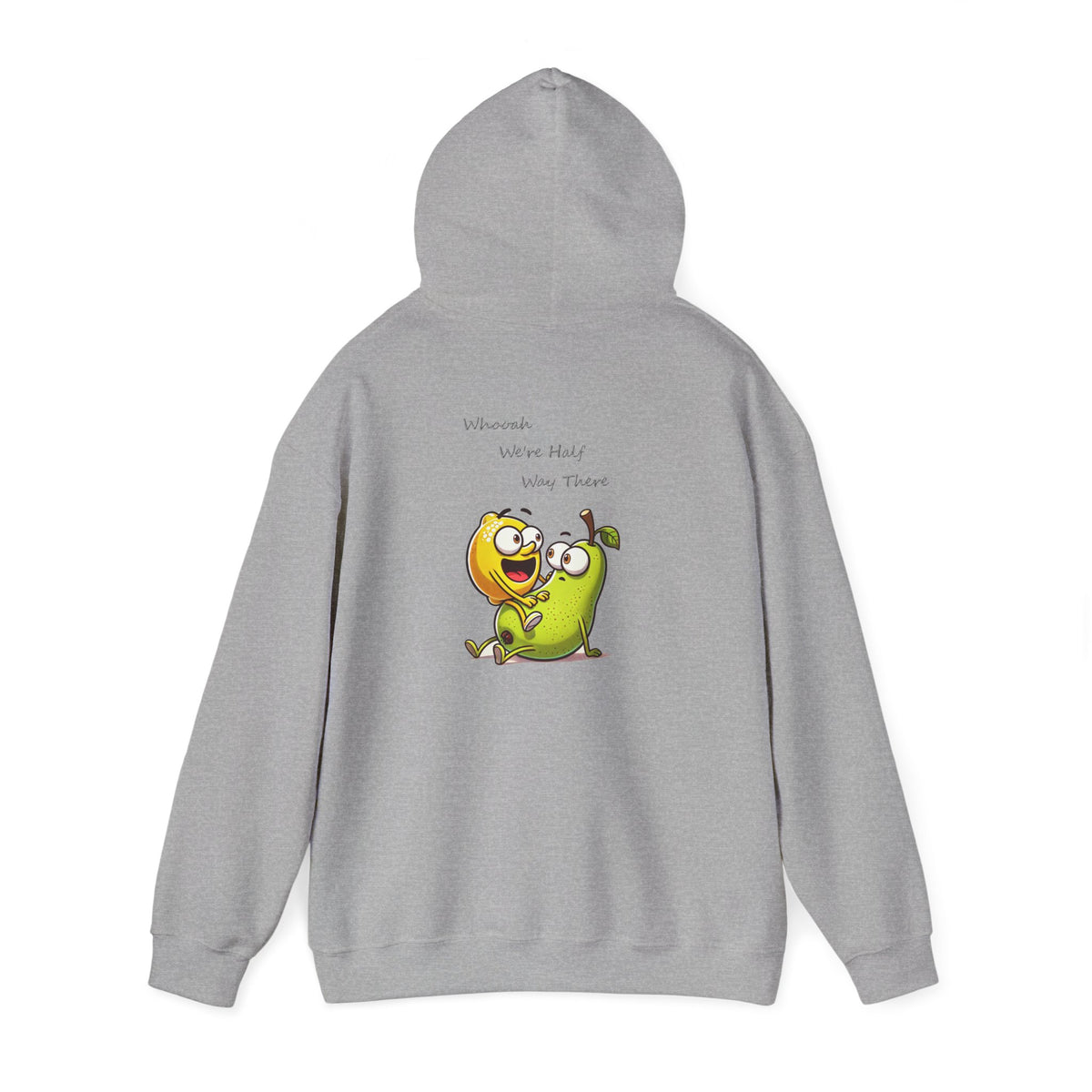 Hoodie - "When We’re Half, We’re There" Cute Mango & Pear Friendship Hoodie