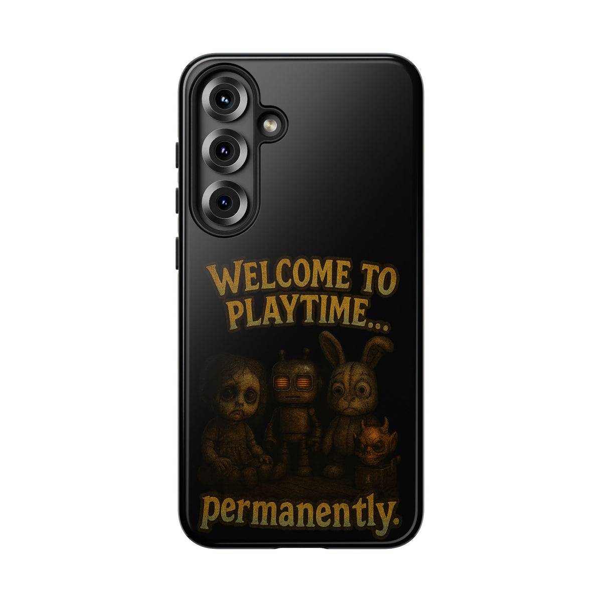 Phone Case — "Welcome to Playtime... Permanently." Horror Game Character Protective Case