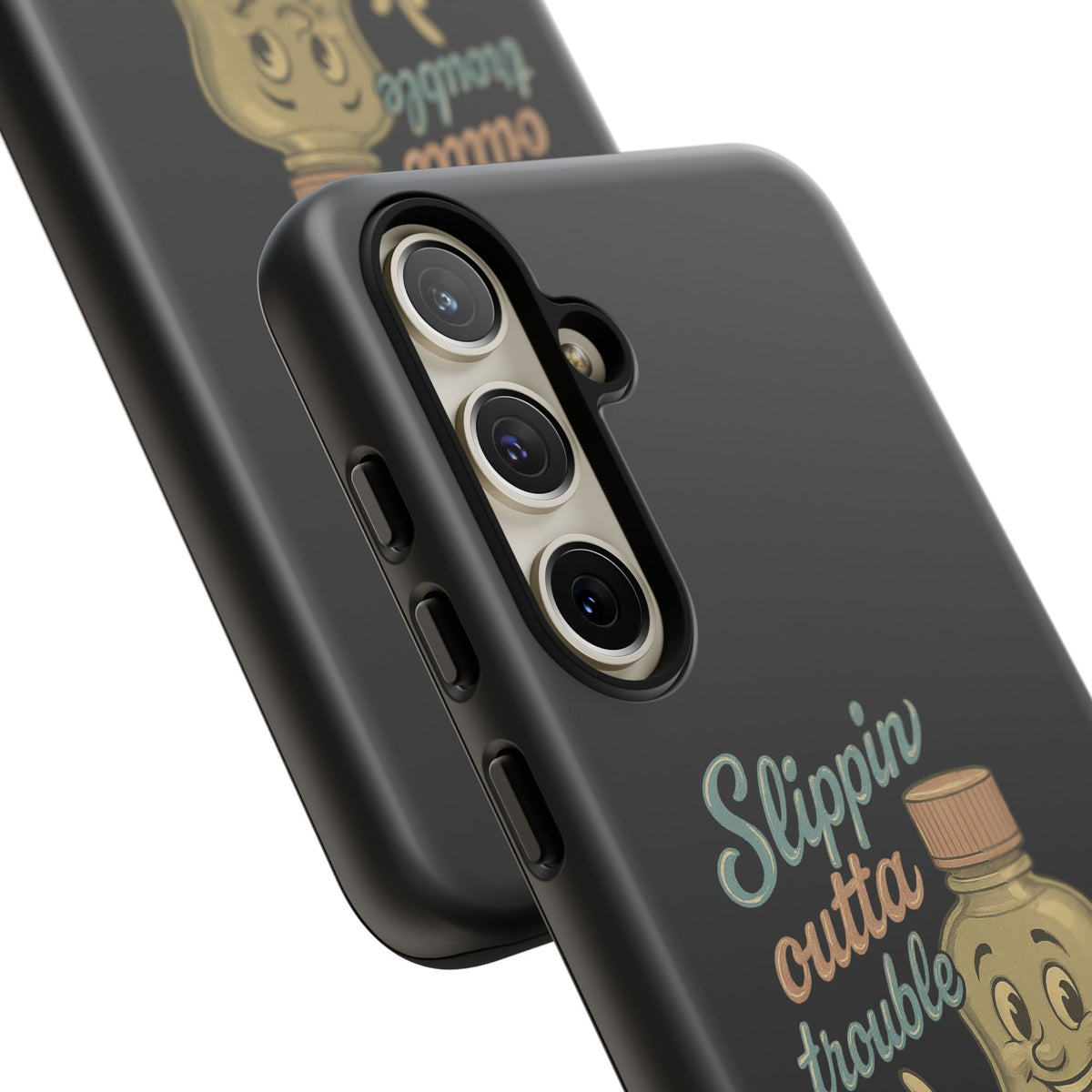 Phone Case — 'Slippin Outta Trouble' Retro Baby Oil Mascot