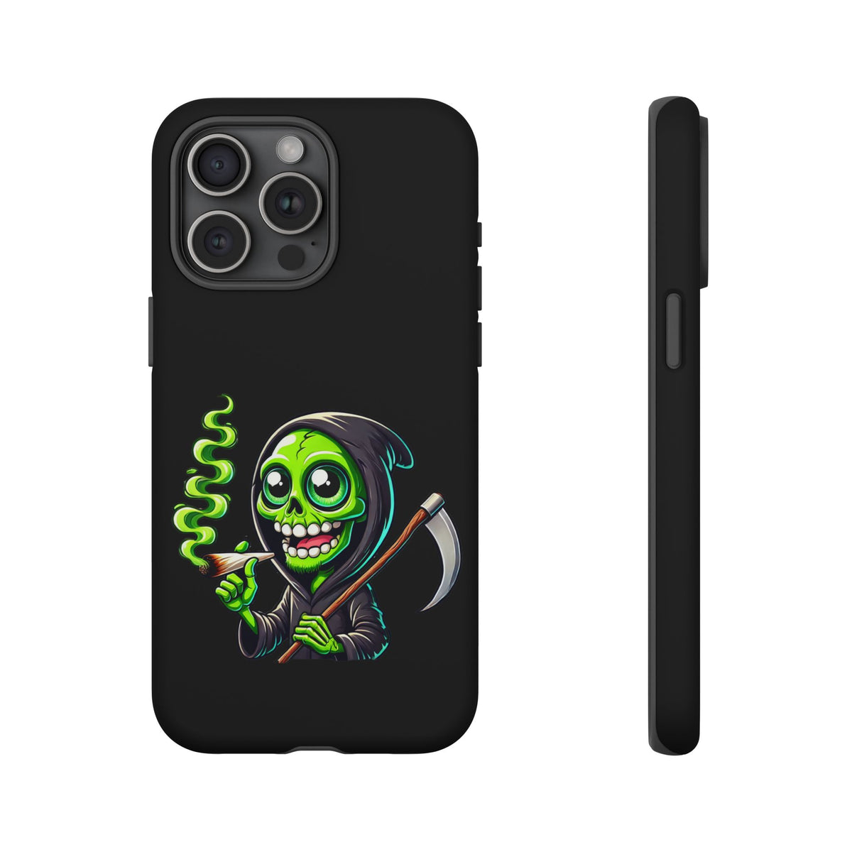 Grinning Green Reaper Phone Case