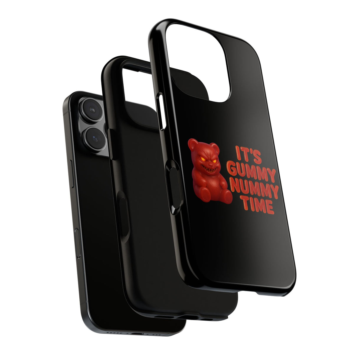 Phone Case — "It's Gummy Nummy Time" Red Gummy Bear Protective Case