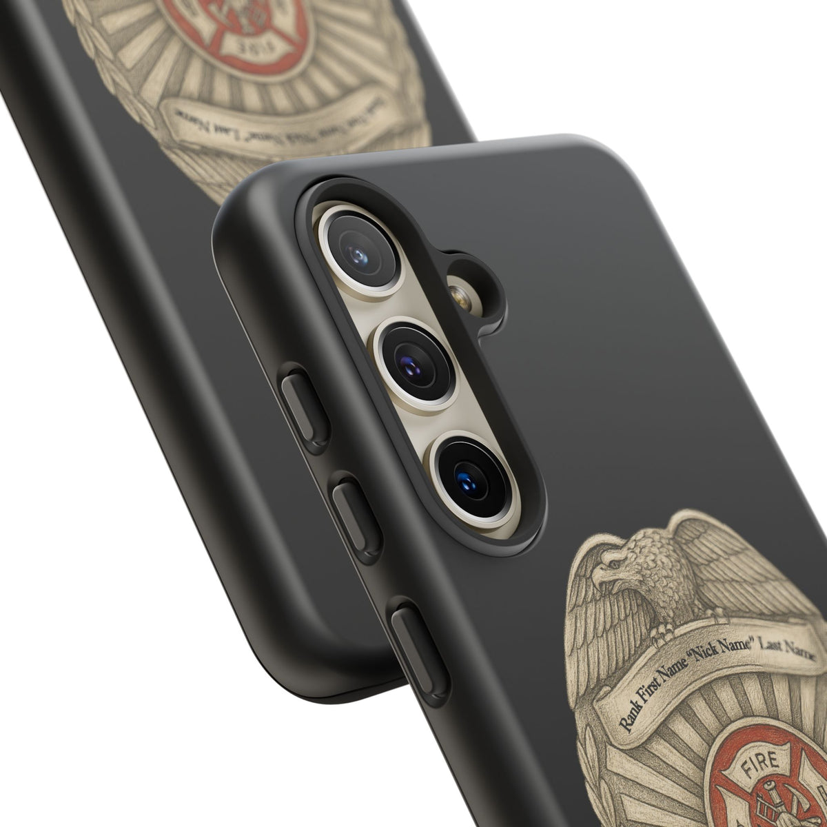 Firefighter Badge Phone Case – Personalized Dept. Emblem Tough Case