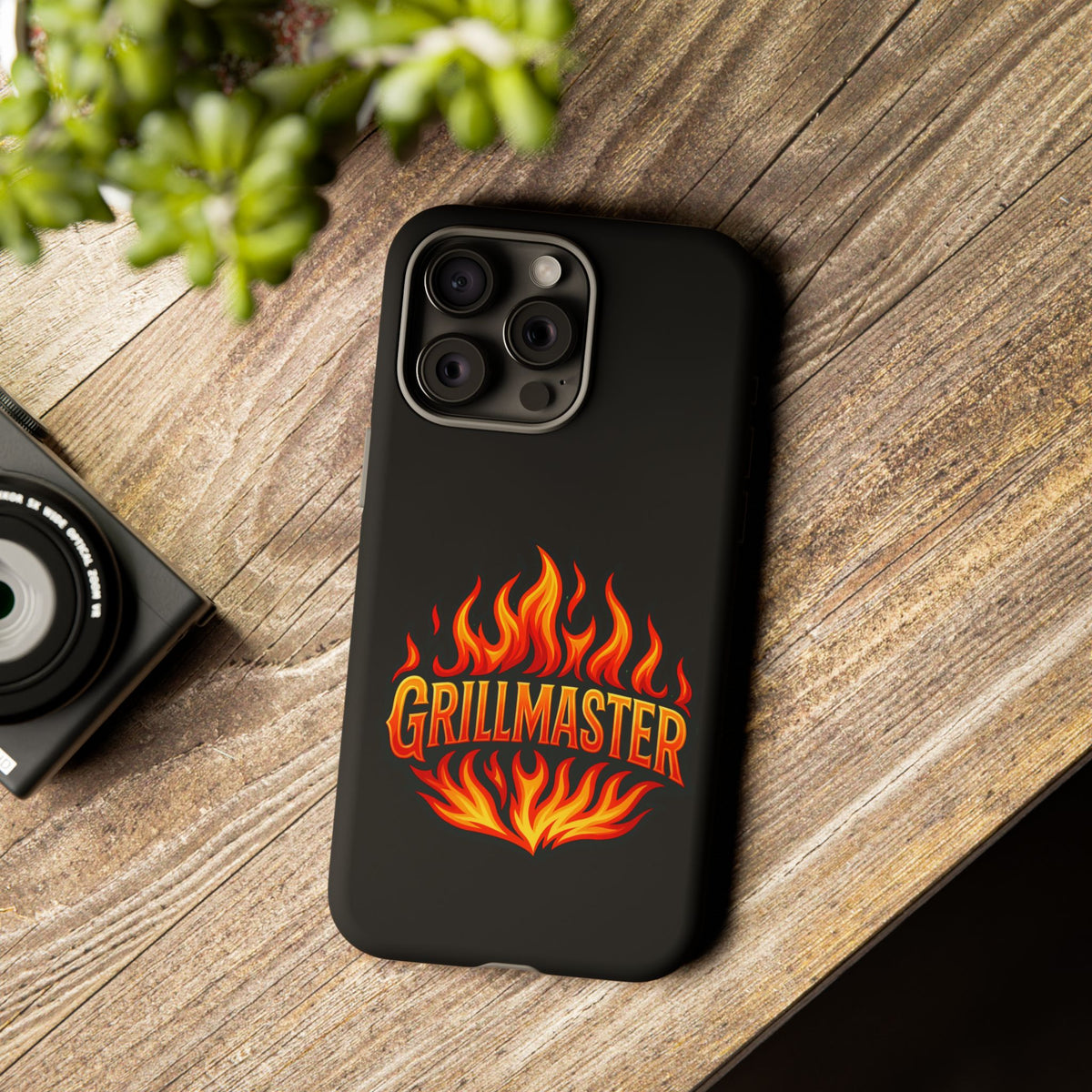 Grillmaster Phone Case — Flame Logo Protective iPhone Cover