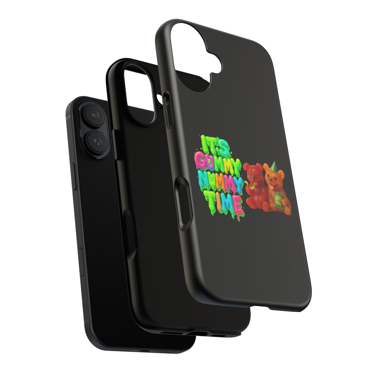 Phone Case — "It's Gummy Nummy Time" Colorful Gummy Bear Protective Case