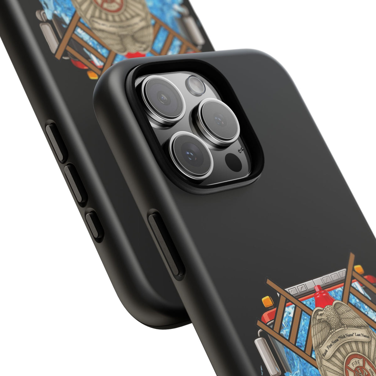 Firefighter Badge Phone Case – Maltese Cross Rescue Design