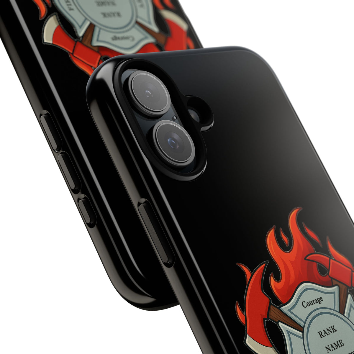 Firefighter Maltese Cross Phone Case — Custom Rank/Name/District Design