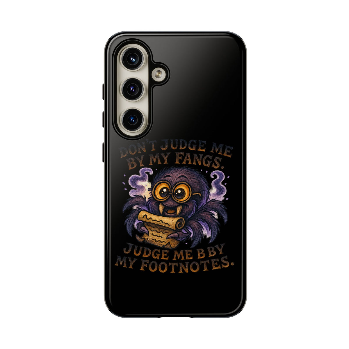 Phone Case — Fiery One-Eyed Demon with "I See Your Soul... And It's Disappointing"