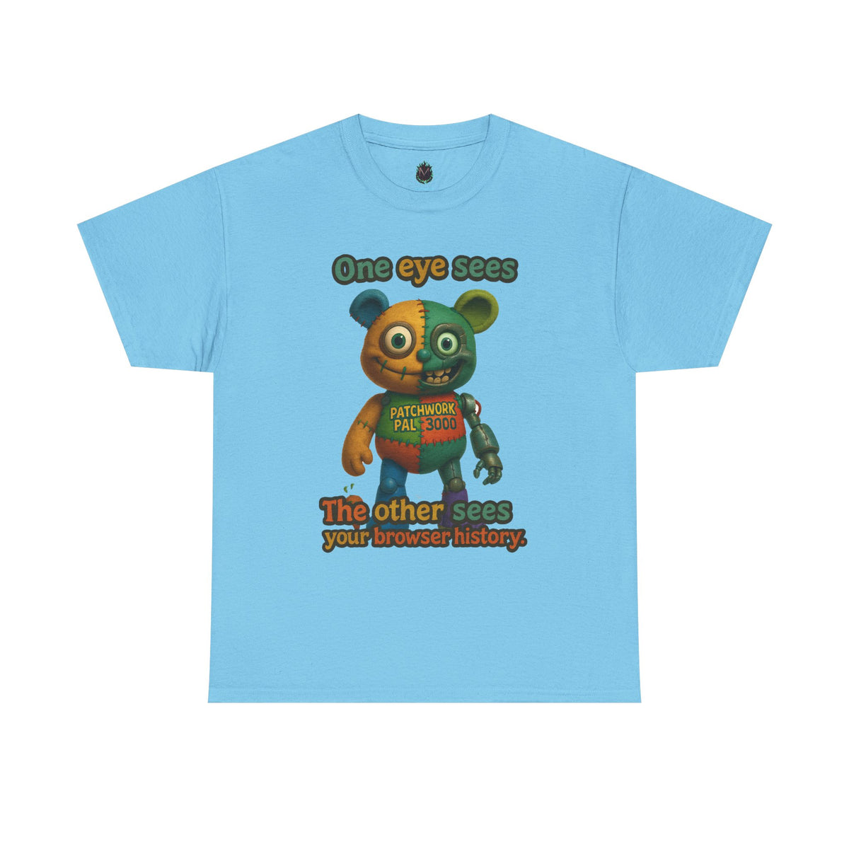 Two-Faced Teddy Bear Tee | One Eye Sees, The Other Sees Your Browser History