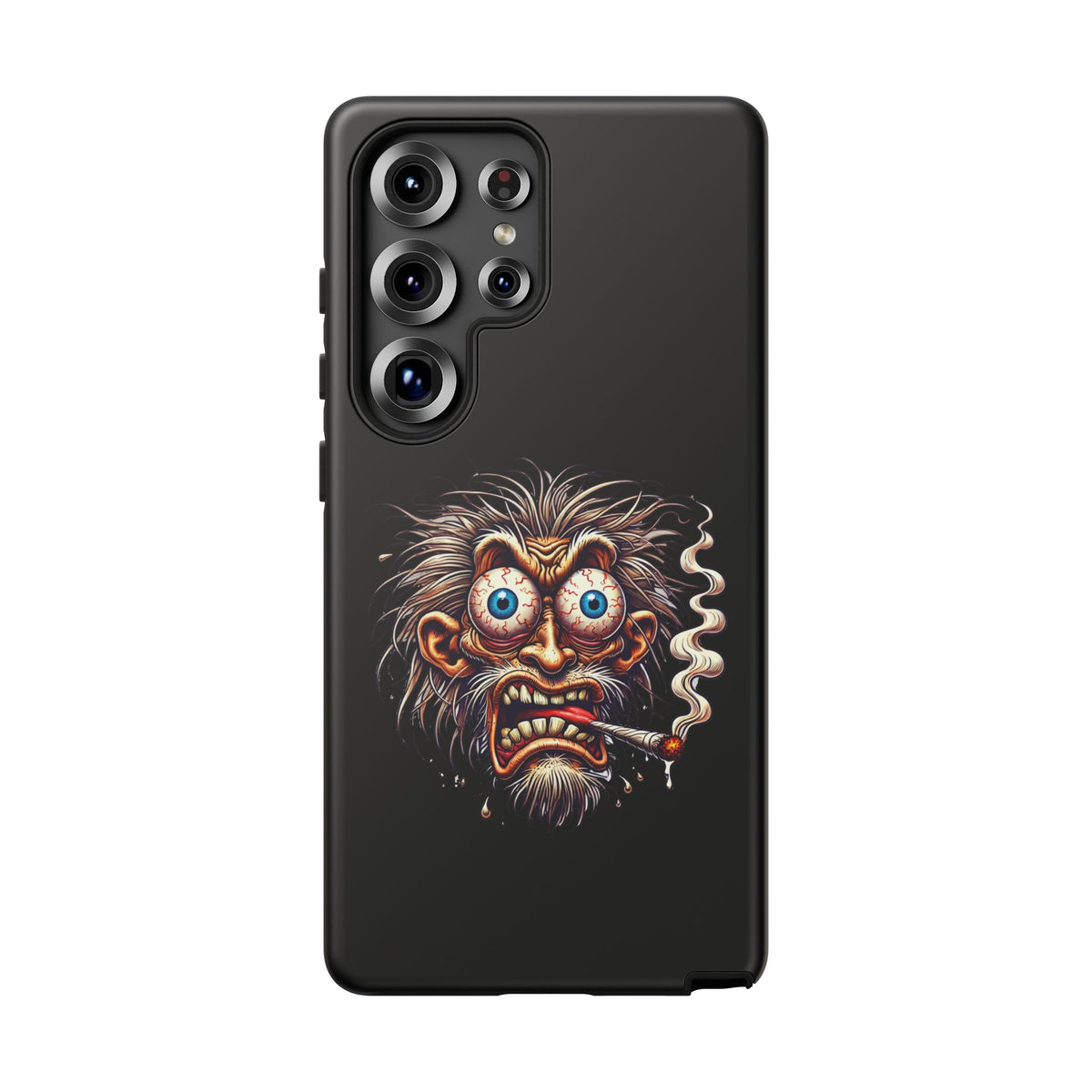 Phone Case — Wild Cartoon Monster Smoking Design