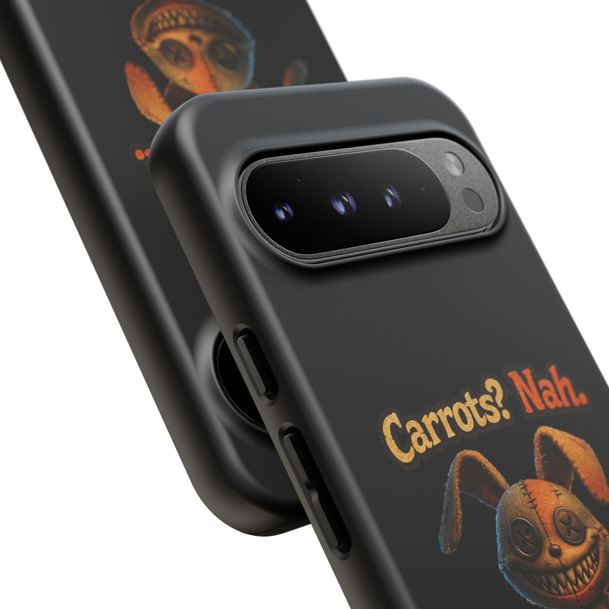 Phone Case — Creepy Bunny "Carrots? Nah. I crave screams." Halloween Horror Design