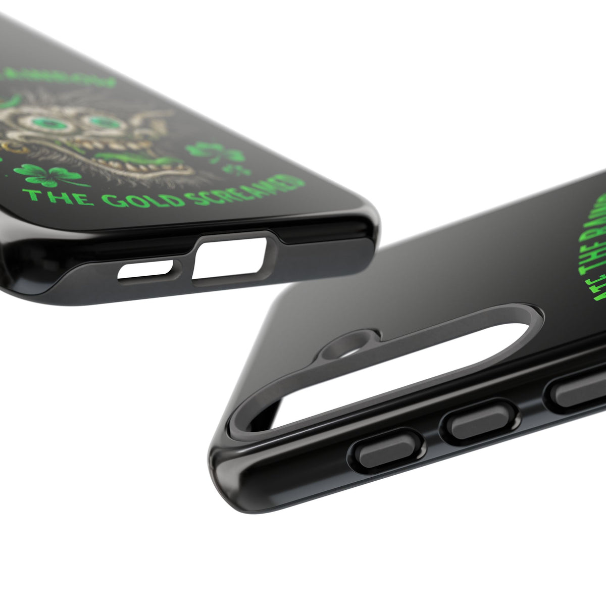 St. Patrick's Horror Phone Case — "I Ate the Rainbow, The Gold Screamed" Lucky Goblin Design