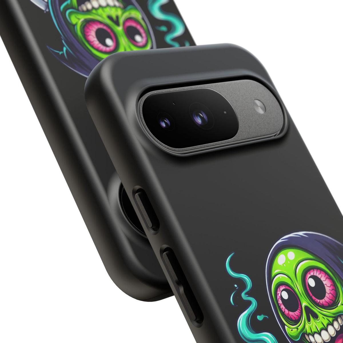 Grinning Stoner Grim Reaper Phone Case – Cannabis Skull iPhone Cover