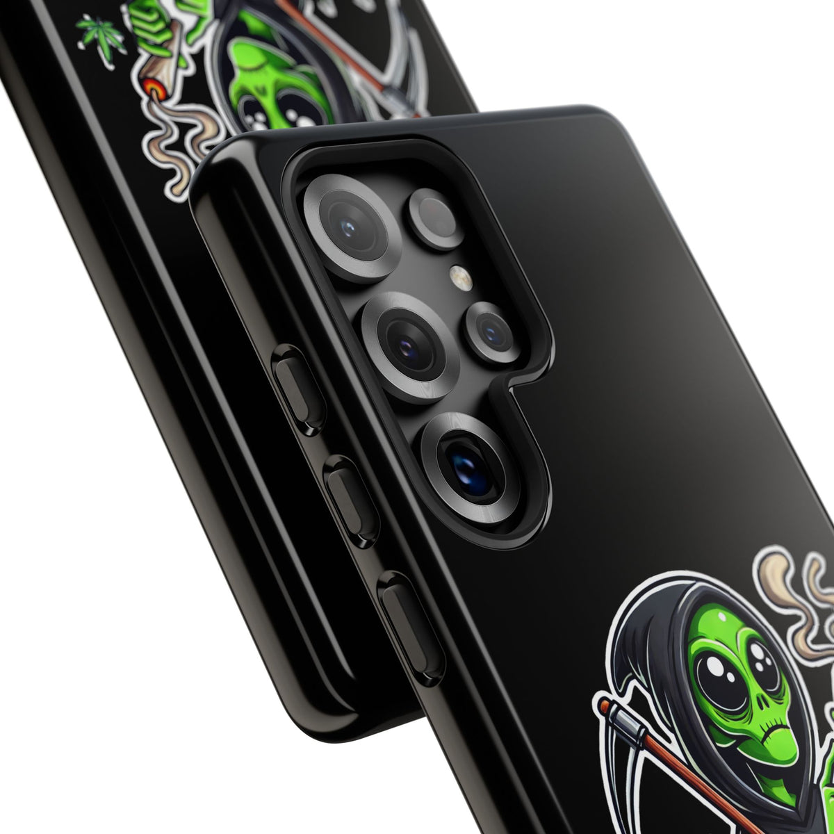 Reaper Alien Phone Case – Cute Grim Reaper Smoking Weed iPhone Case