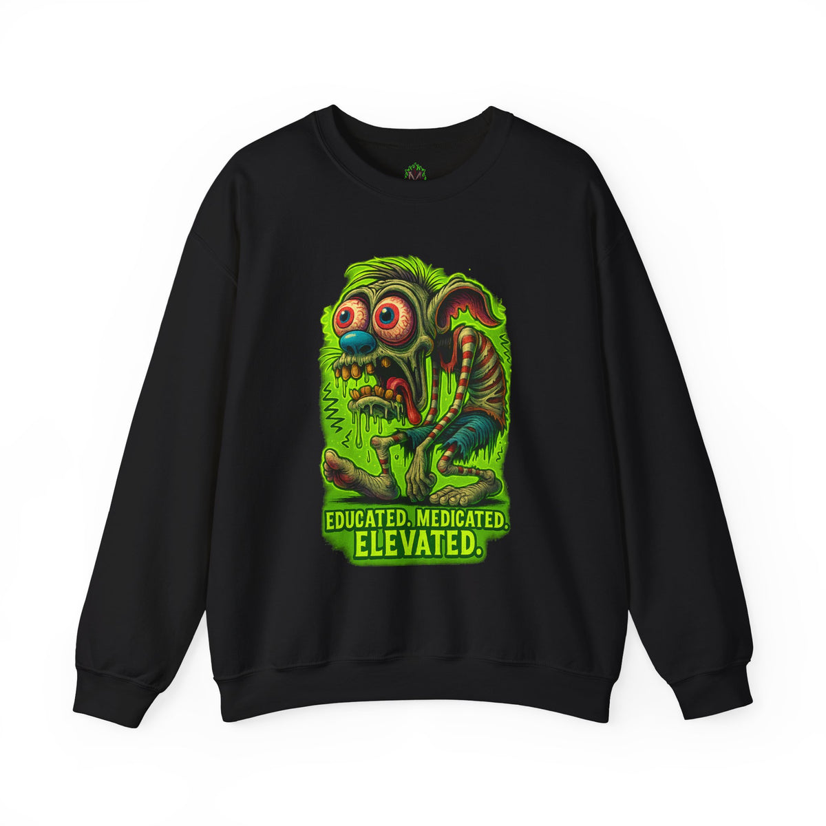 Educated. Medicated. Elevated. Crewneck Sweatshirt