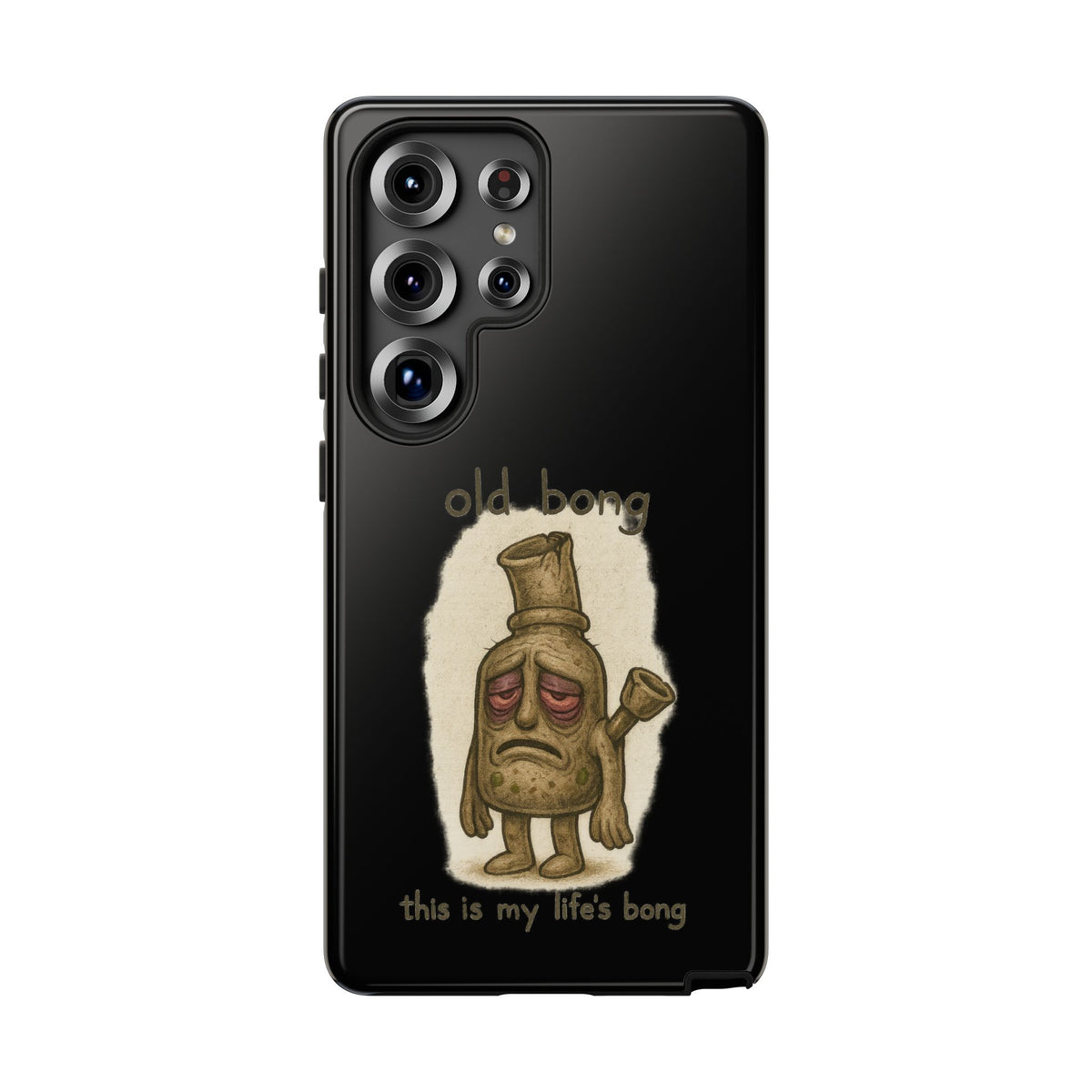 Phone Case — 'Old Bong' Funny Stoner Illustration, "This Is My Life's Bong"