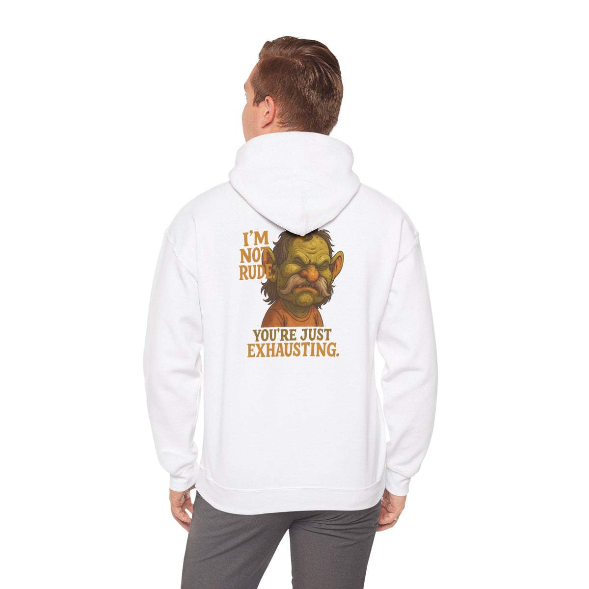 Troll Face Hoodie — "I'm Not Rude, You're Just Exhausting" Graphic Hoodie