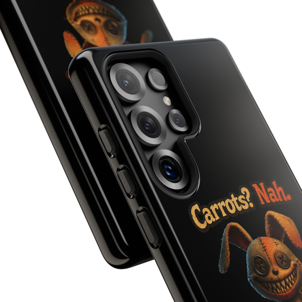 Phone Case — Creepy Bunny "Carrots? Nah. I crave screams." Halloween Horror Design
