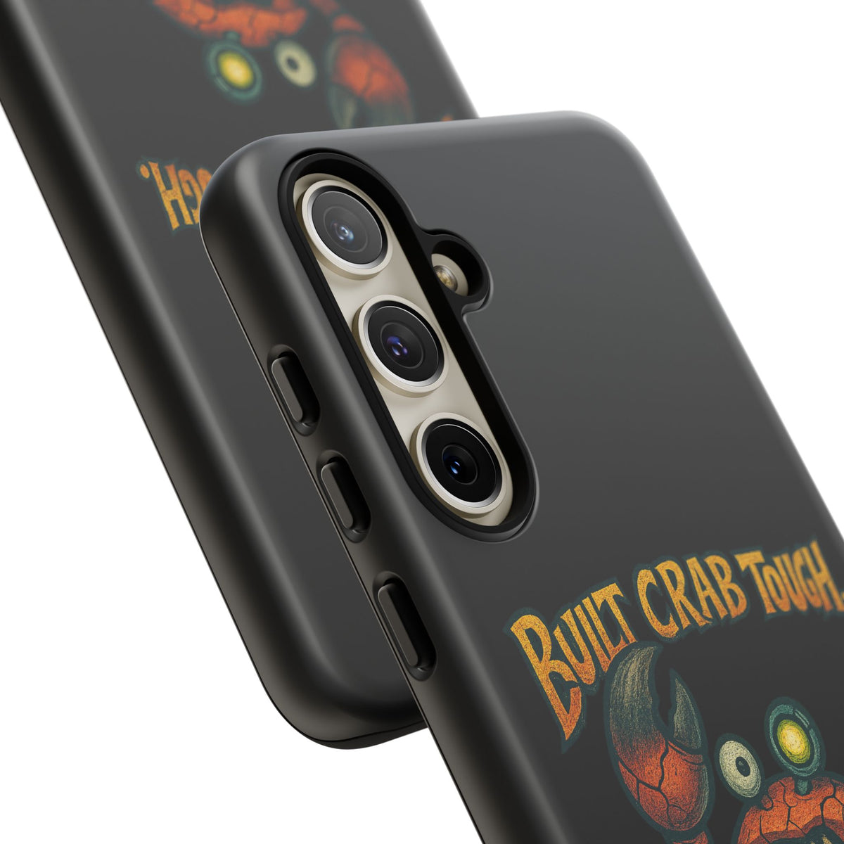 Phone Case - "Built Crab Tough" Funny Crab Graphic Protective Case