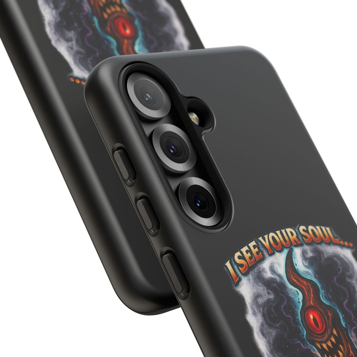 Phone Case — "I See Your Soul and It’s Disappointing" Dark Horror Graphic