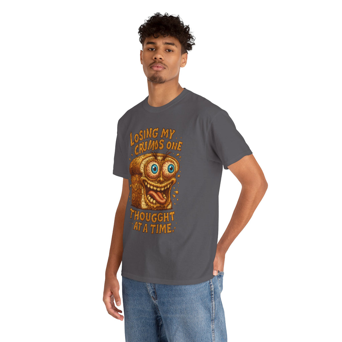 Losing My Crumbs – Funny Crazy Bread Mental Breakdown T-Shirt