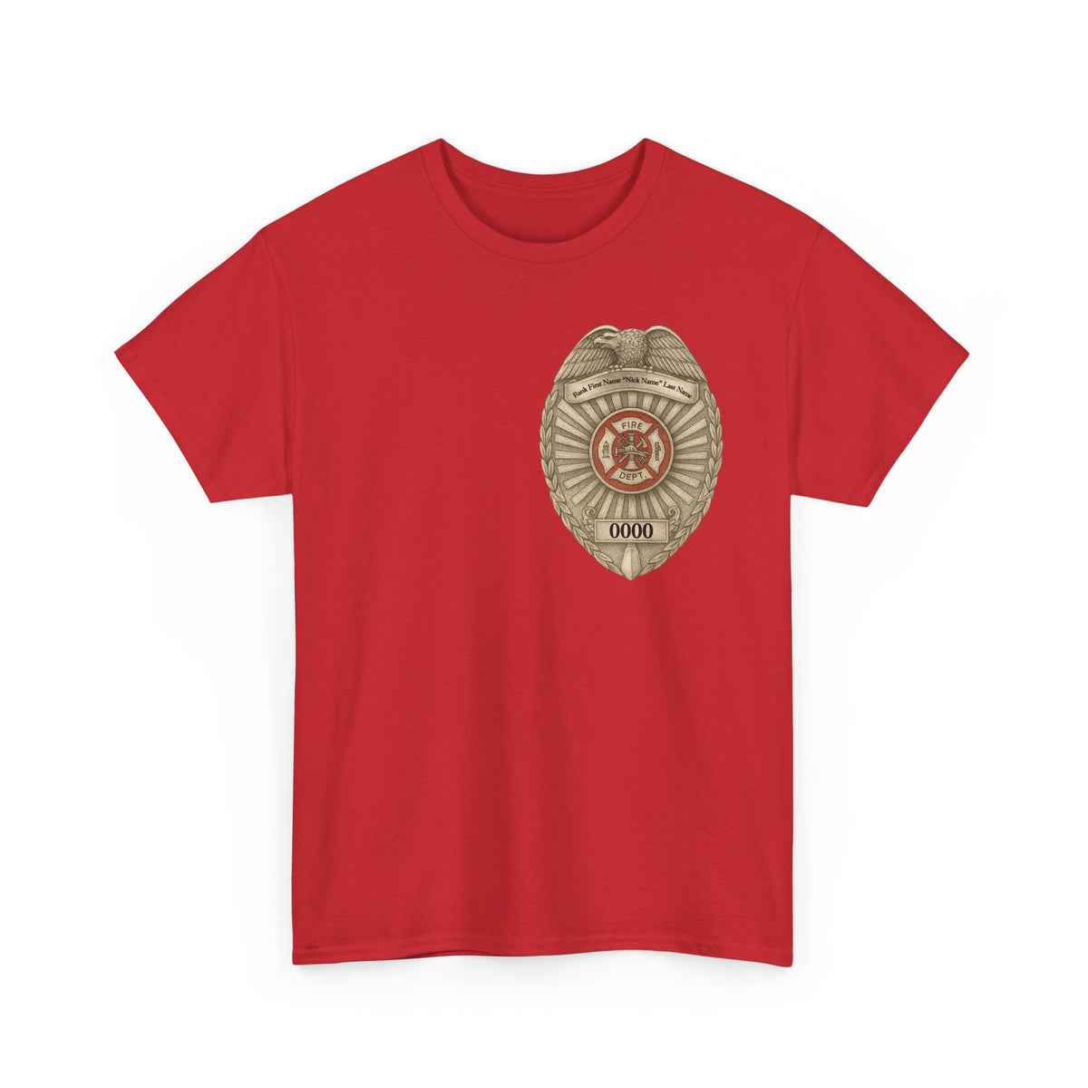 Flames Test Metal – Courage Firefighter Tee